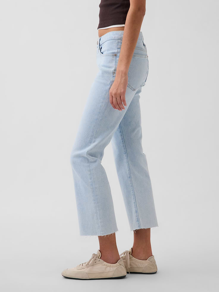 Image number 3 showing, Low Rise Long & Lean Crop Jeans