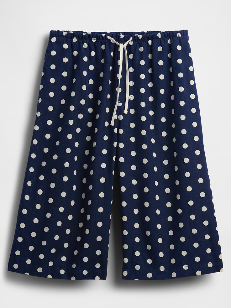 Image number 5 showing, Linen-Blend Relaxed Easy Culotte Pants