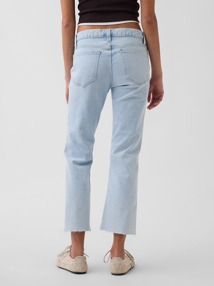 Image number 4 showing, Low Rise Long & Lean Crop Jeans