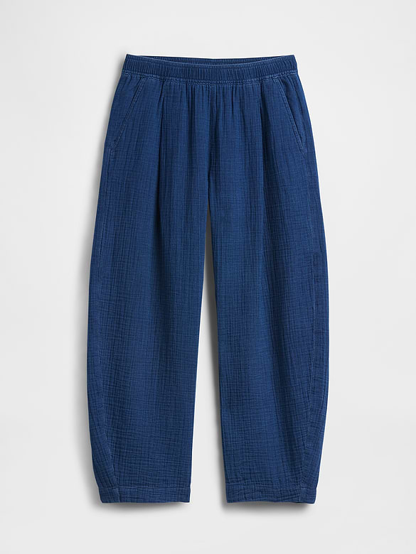 Cotton Gauze Denim Easy Pants