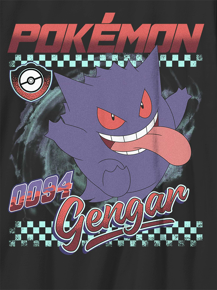 Image number 3 showing, Kids Pokemon Gengar Racer Graphic T-Shirt
