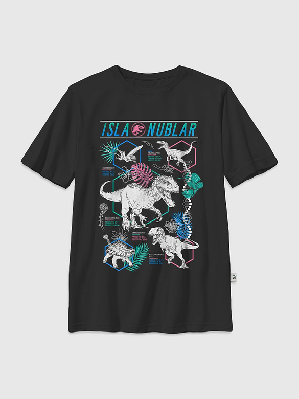 Kids Jurassic World Isla Nublar Dinos Graphic T-Shirt