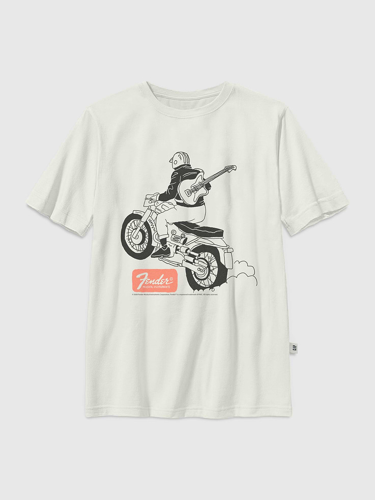 Image 1 of 3, Soft cotton T-shirt., Crewneck., Short sleeves., Officially licensed Fender graphic at front., Fifth Sun is an internationally recognized manufacturer of exclusive licensed graphic apparel and innovative fashions for premium brands like Star Wars, Disney, Marvel, and Nintendo.