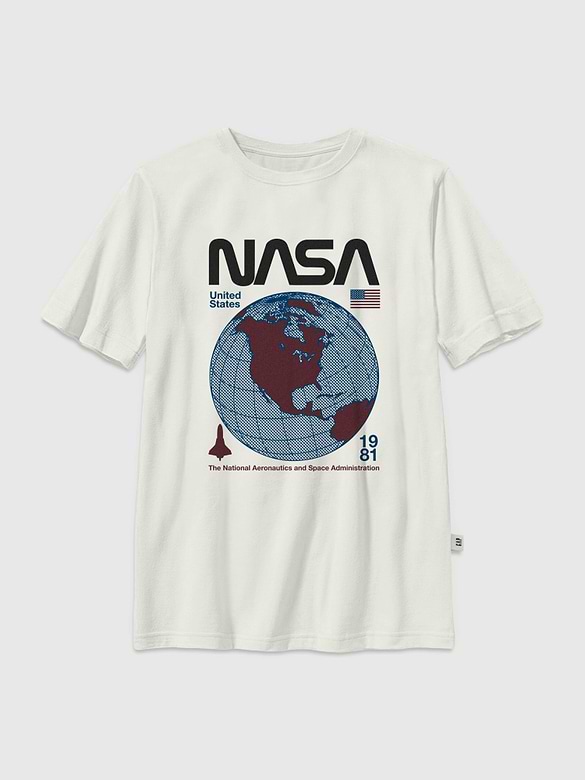 Kids NASA Retro Globe Graphic T-Shirt
