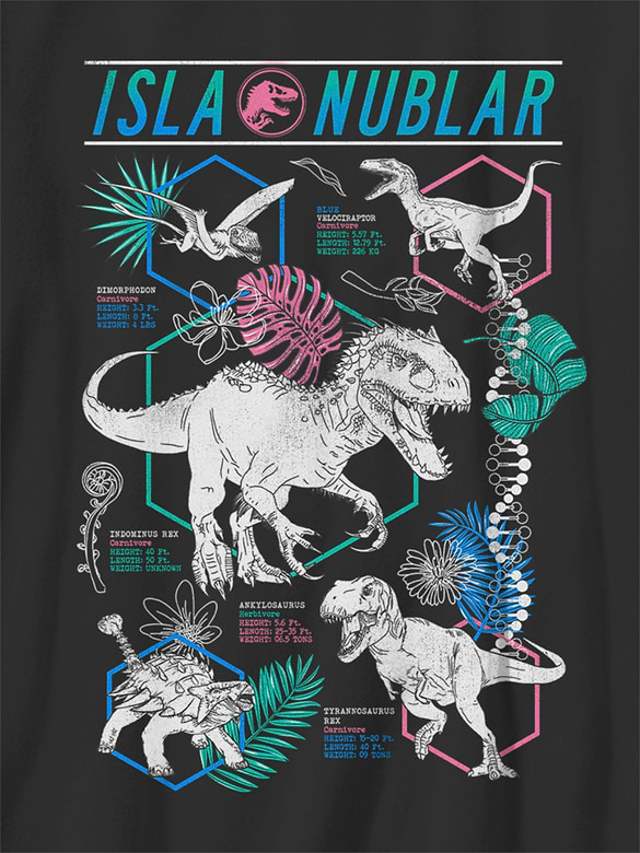 Kids Jurassic World Isla Nublar Dinos Graphic T-Shirt