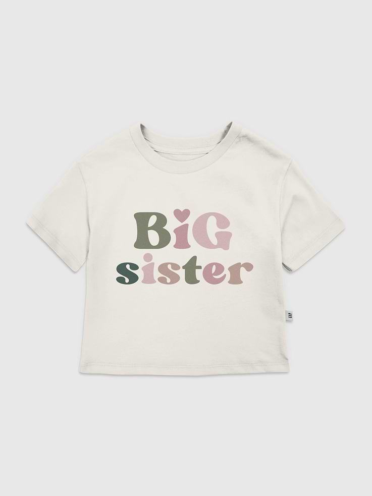 Image number 1 showing, Toddler Big Sister Graphic T-Shirt