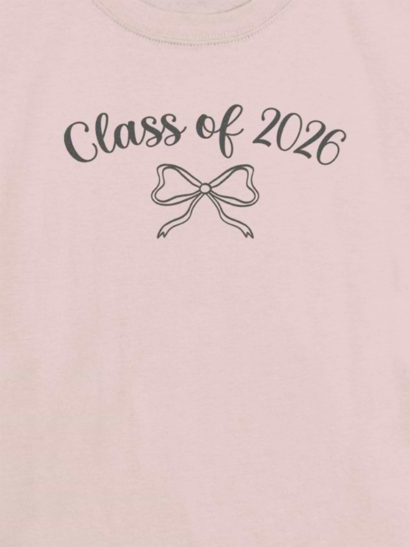 Kids Class of 2026 Bow Graphic T-Shirt
