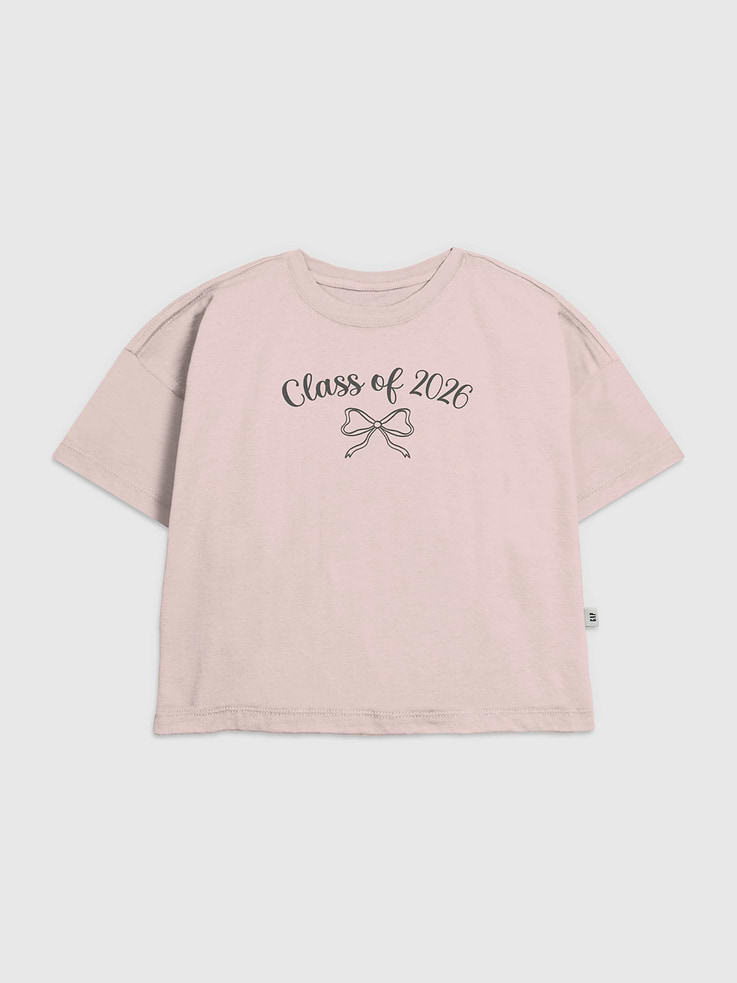 Image number 1 showing, Kids Class of 2026 Bow Graphic T-Shirt