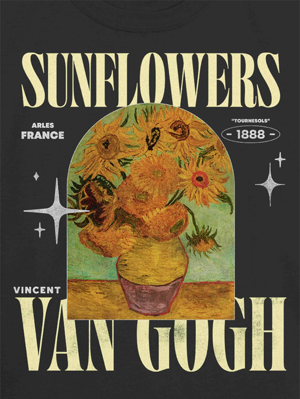 Kids Van Gogh Sunflowers Graphic T-Shirt