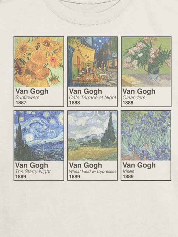 Kids Van Gogh Swatches Graphic T-Shirt