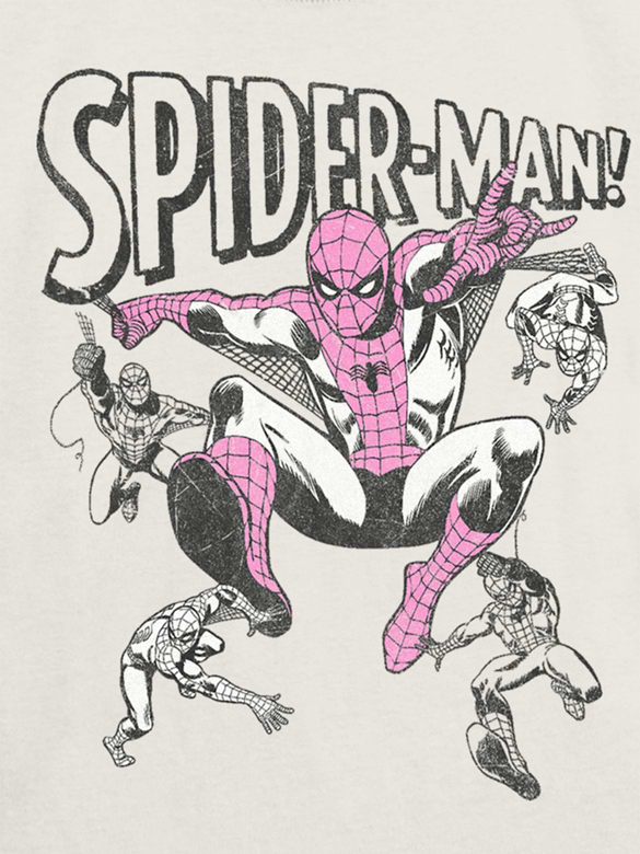 Kids Spider-Man Vintage Poses Graphic T-Shirt