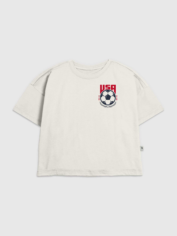 Image number 1 showing, Kids USA Soccer Crest Graphic T-Shirt