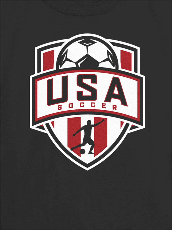 Kids US Soccer Shield Graphic T-Shirt