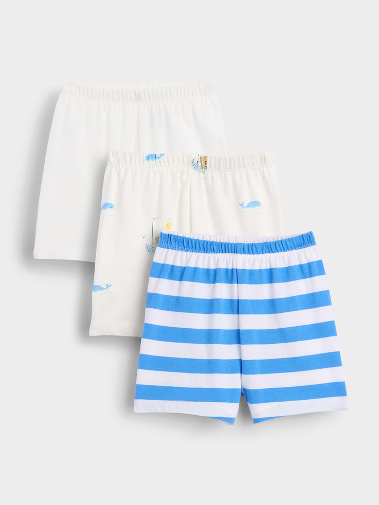Image number 1 showing, Baby First Favorites Organic Cotton Pull-On Shorts (3-Pack)
