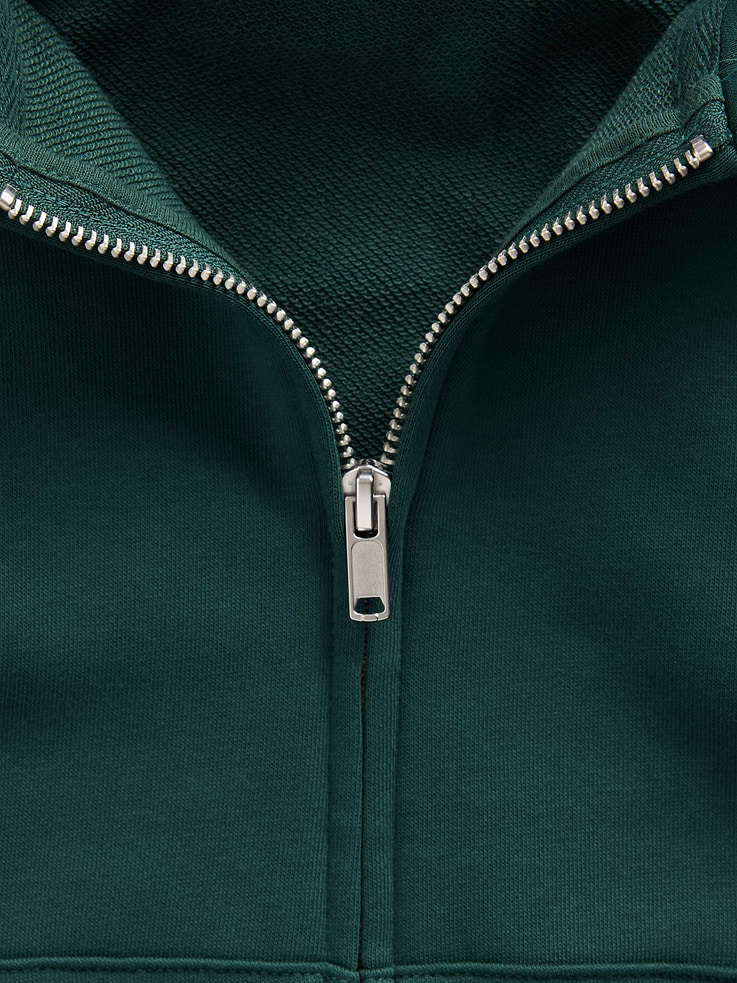 Image number 4 showing, VintageSoft Terry Oversized Wedge Zip Hoodie