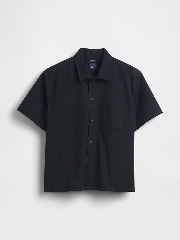 Image number 5 showing, Relaxed Straight-Hem Utility Shirt