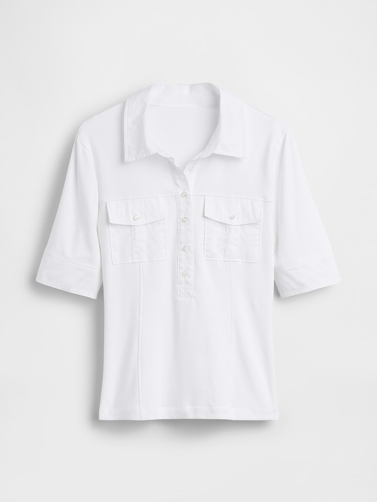 L'image numéro 5 présente T-shirt utilitaire moderne à manches au coude