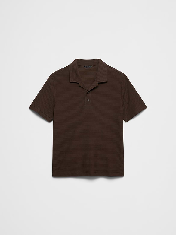 Standard-Fit Textured Polo