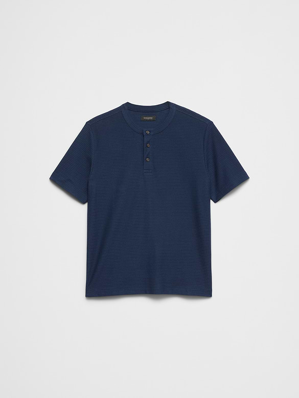 Standard-Fit Textured Henley