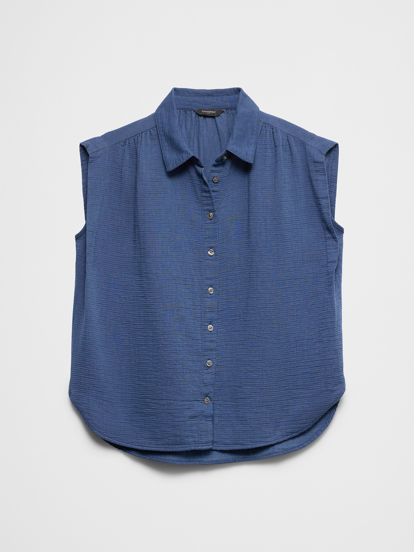 Image number 4 showing, Gauze Soft-Gathered Shirt