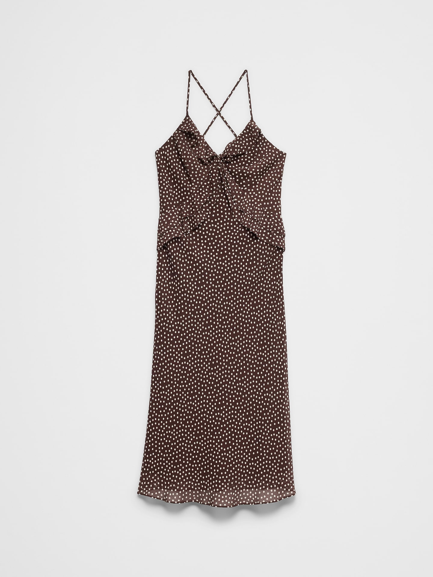 Image number 4 showing, Chiffon Bias Ruffle Midi Dress