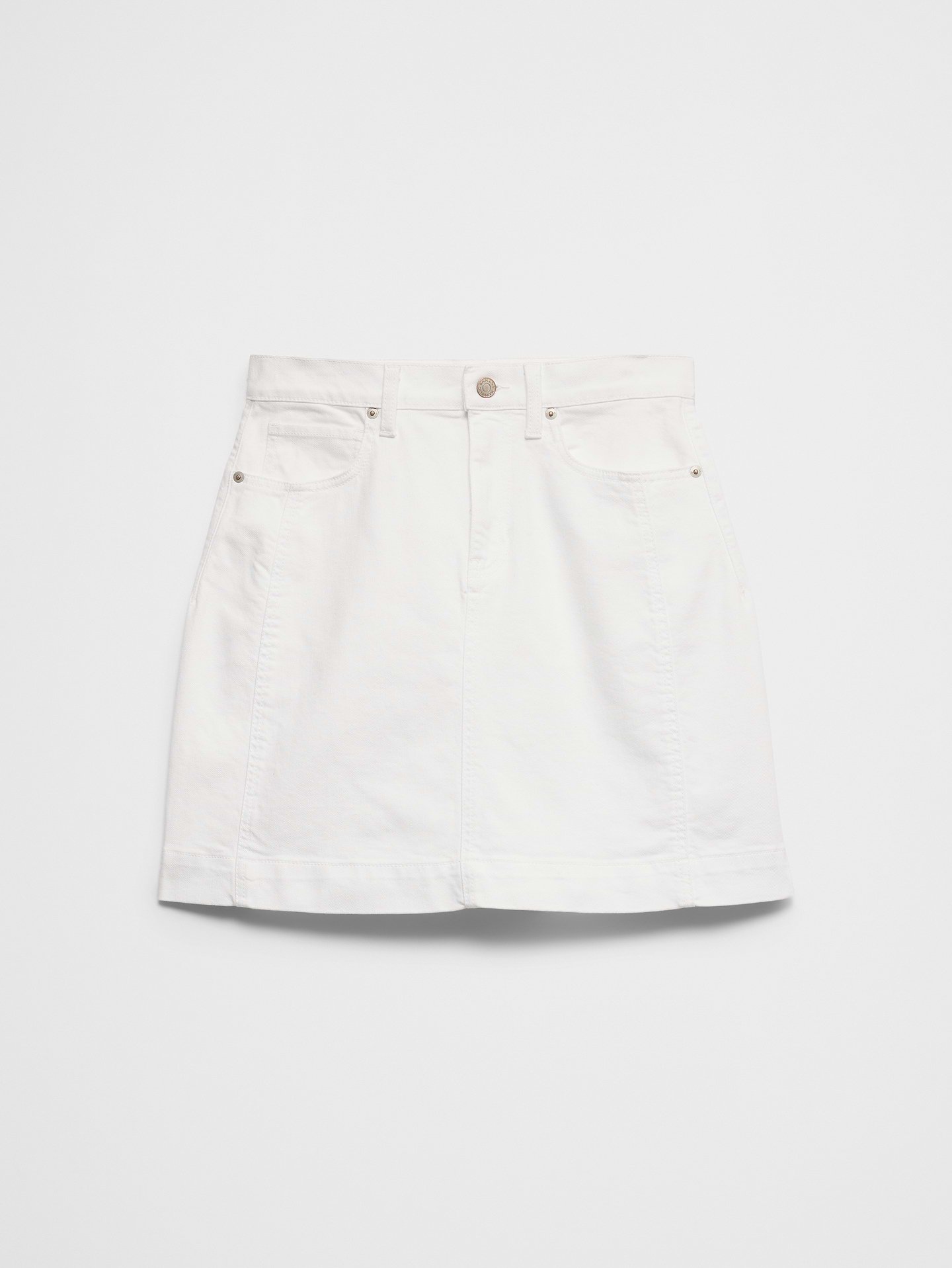 Image number 4 showing, Denim Pieced Utility Mini Skirt