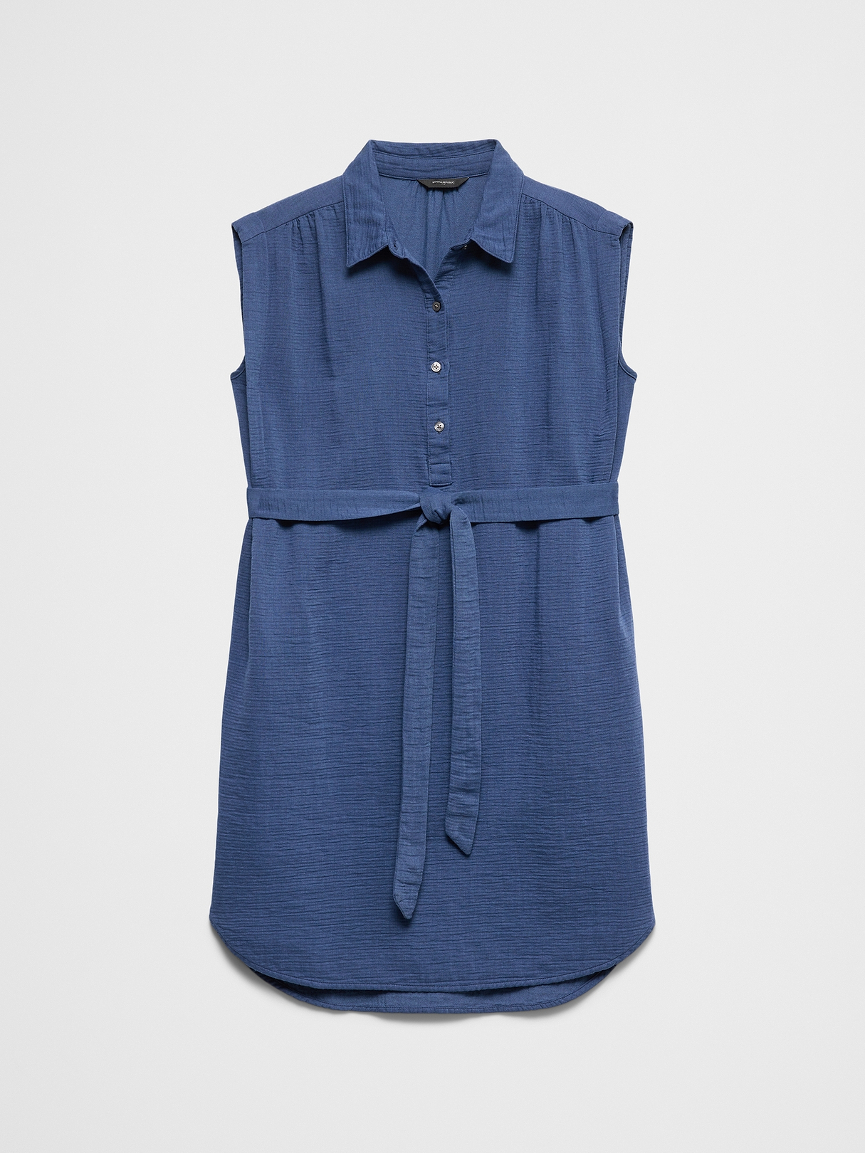 Gauze Above-Knee Shirtdress | Banana Republic Factory