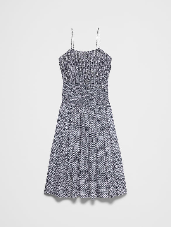 Smocked Strappy Maxi Dress