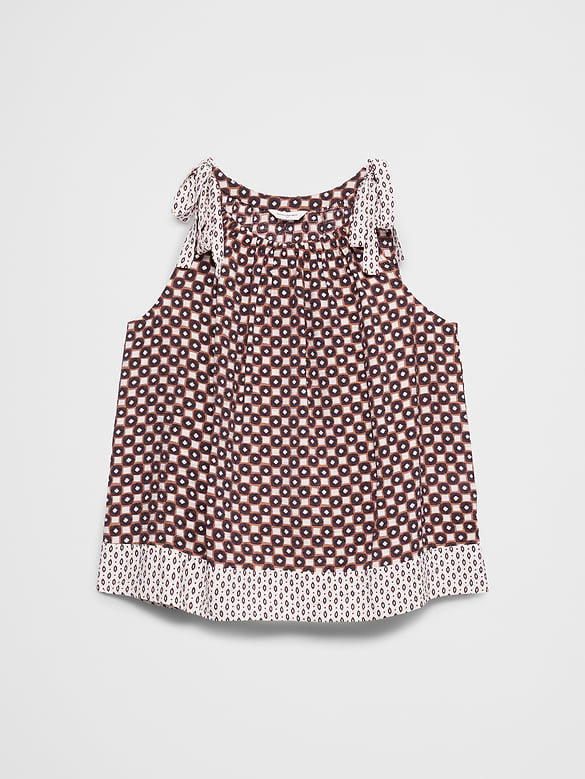 Silky Tie-Shoulder Tank