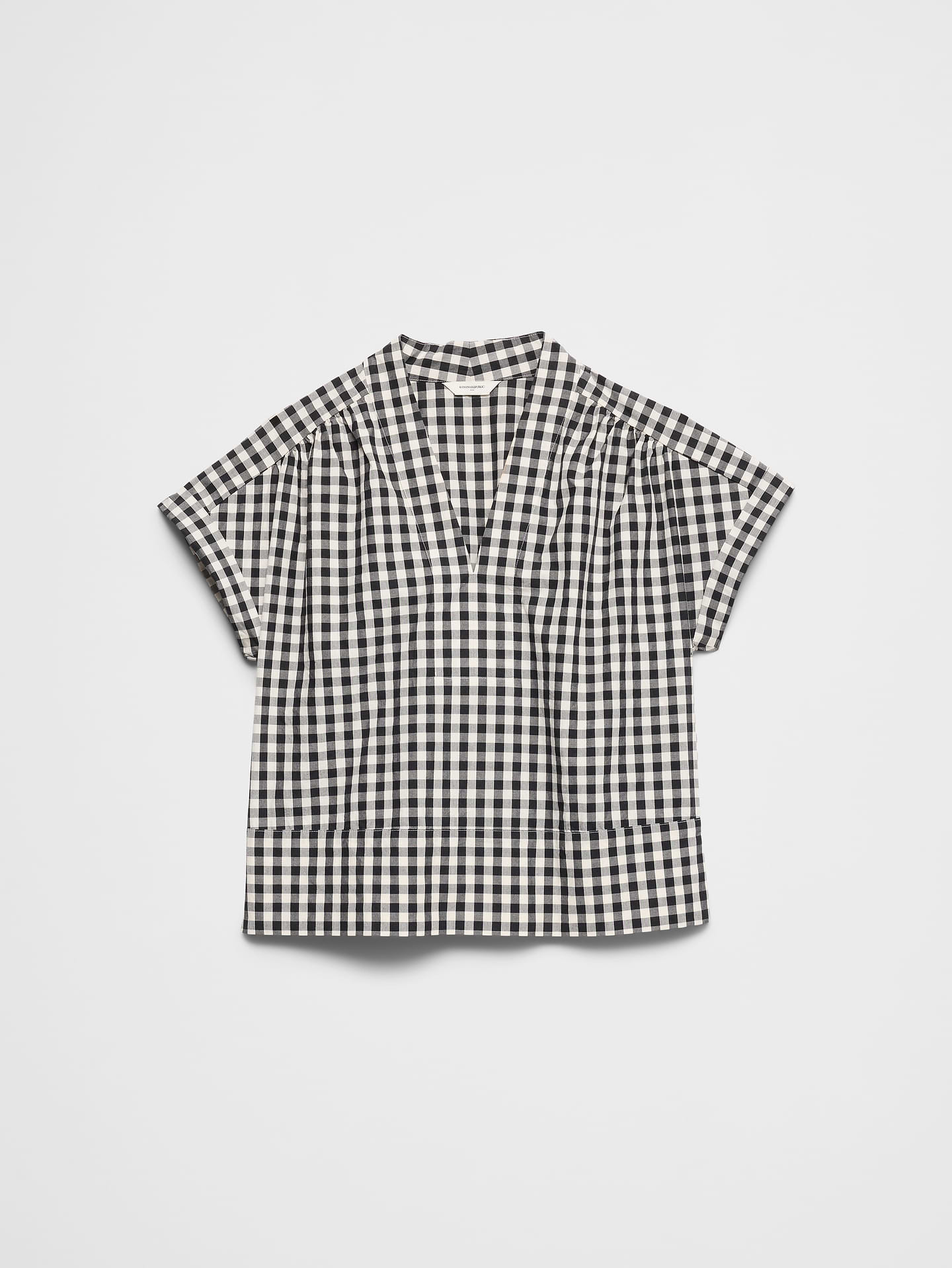 Image number 6 showing, Poplin Split-Neck Top