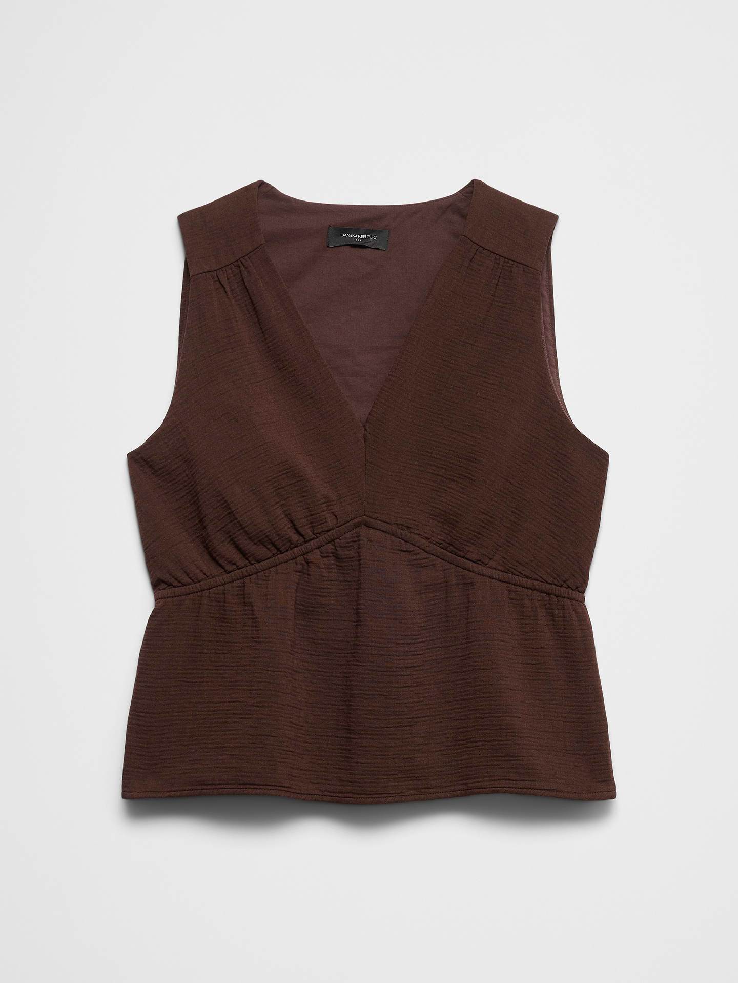 Image number 4 showing, Gauze V-Neck Top