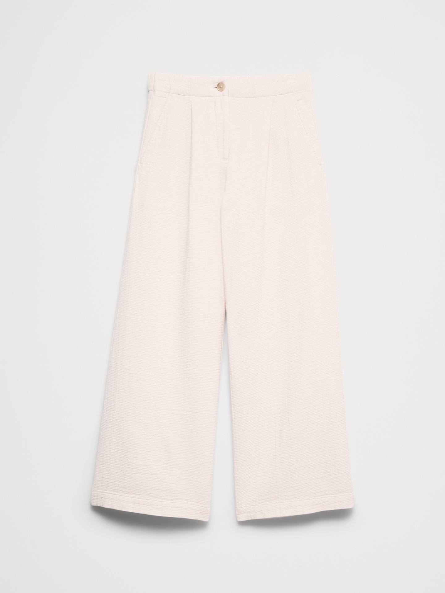 Image number 4 showing, Anyday Wide-Leg High-Rise Gauze Pleated Trouser
