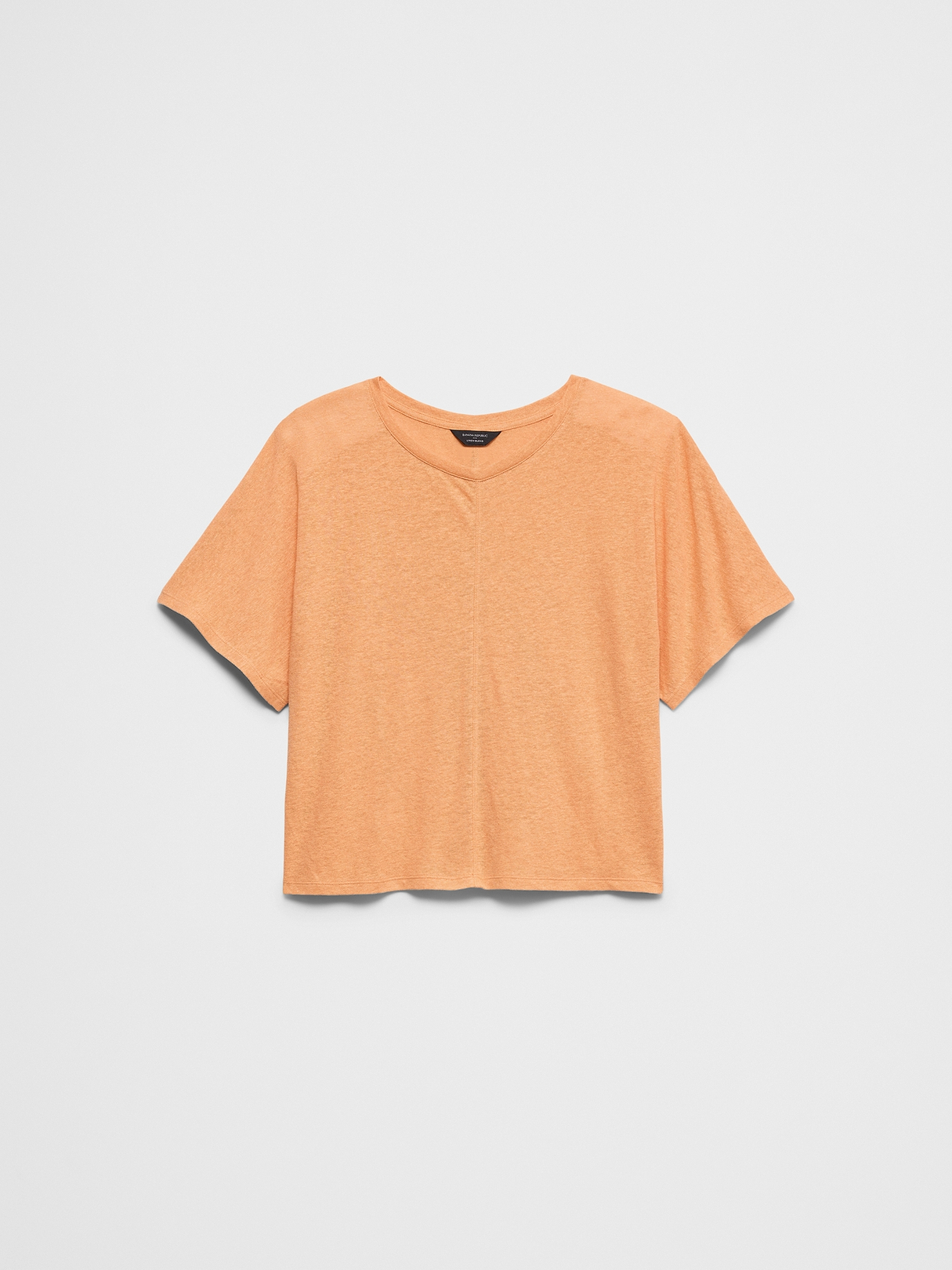 Linen-Blend Dolman-Sleeve T-Shirt | Banana Republic Factory