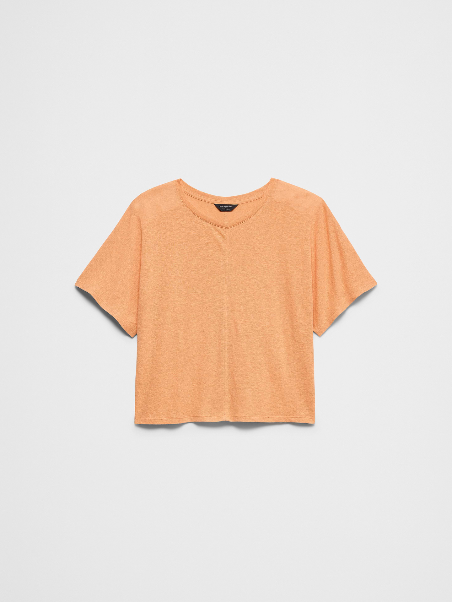 Image number 4 showing, Linen-Blend Dolman-Sleeve T-Shirt