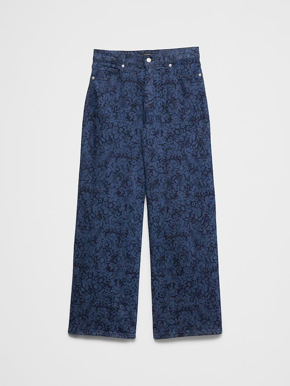 Wide-Leg High-Rise Jean