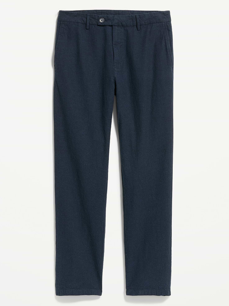 Image number 5 showing, 90's Straight-Fit Linen-Blend Dress Pants