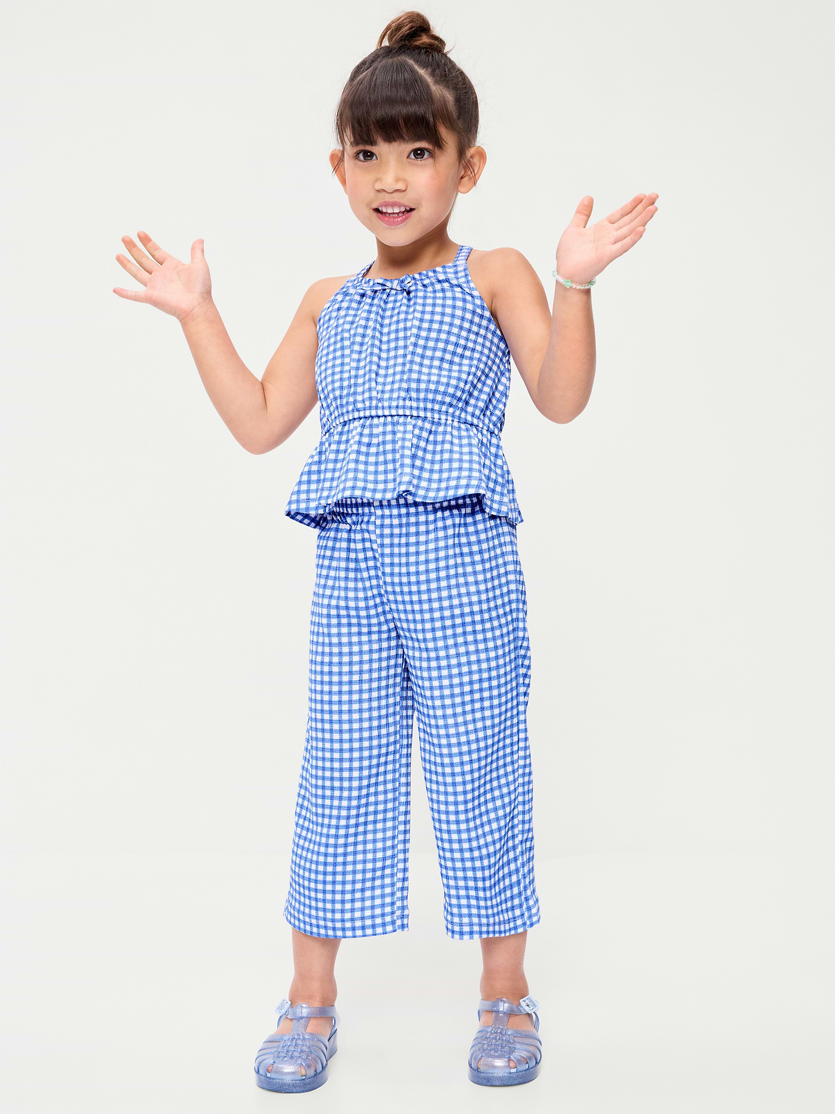 Image number 1 showing, Printed Sleeveless Top and Pants Set for Toddler Girls