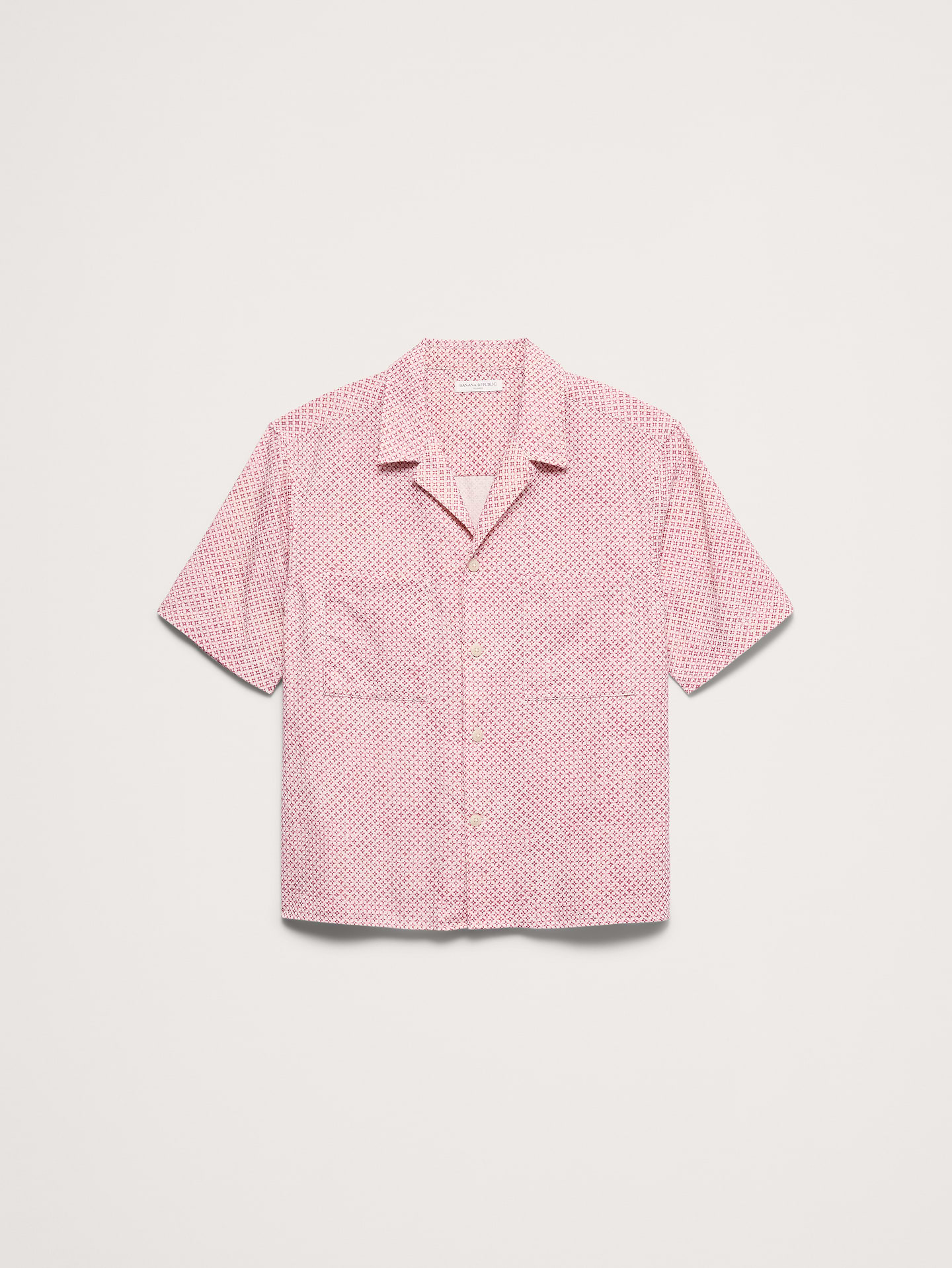 L'image numéro 8 présente Chemise de vacances décontractée en tissu gaufré