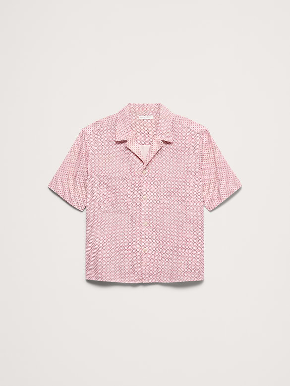 Relaxed-Fit Seersucker Resort Shirt