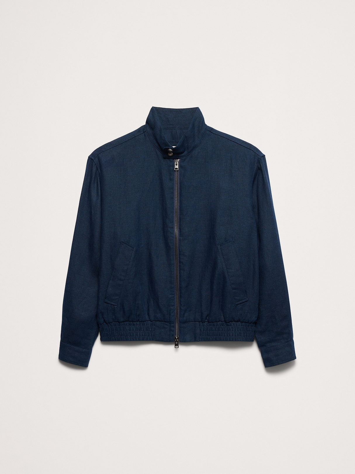 Linen Harrington Jacket | Banana Republic