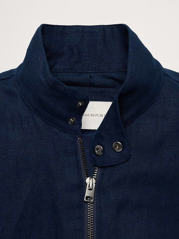 Linen Harrington Jacket