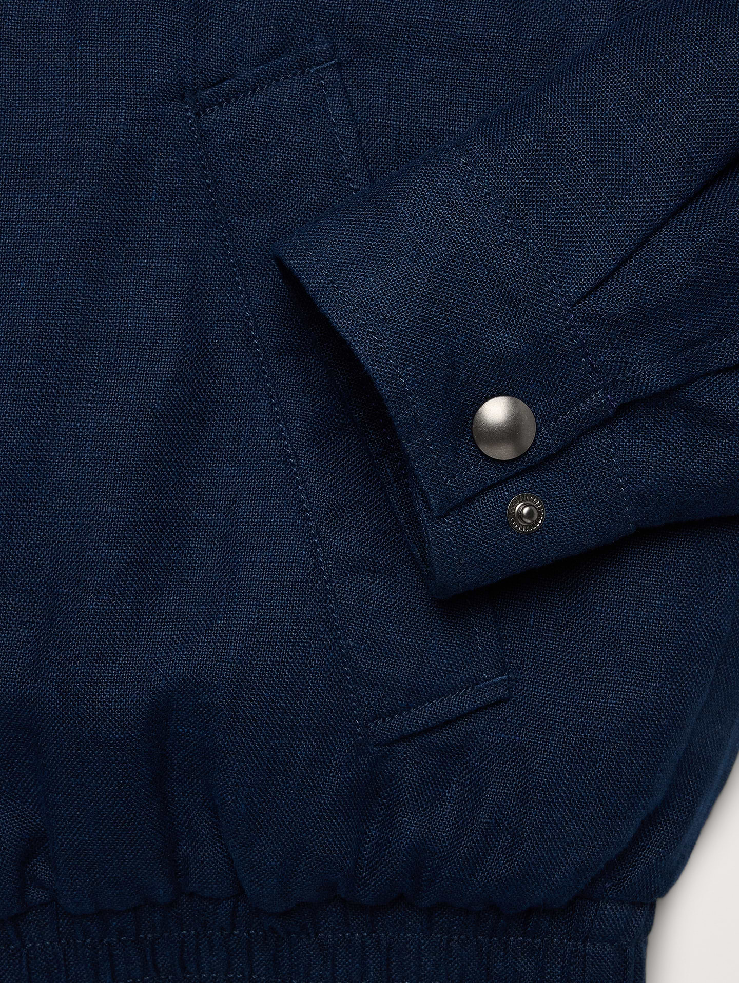 Image number 7 showing, Linen Harrington Jacket