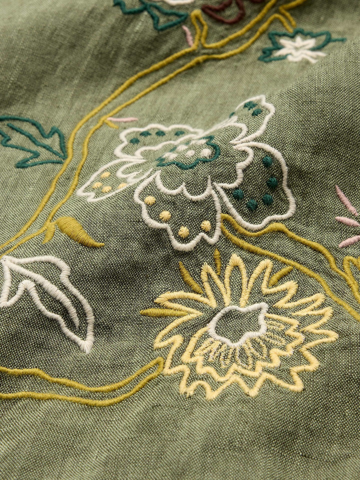 Image number 6 showing, Standard-Fit Embroidered Linen Resort Shirt
