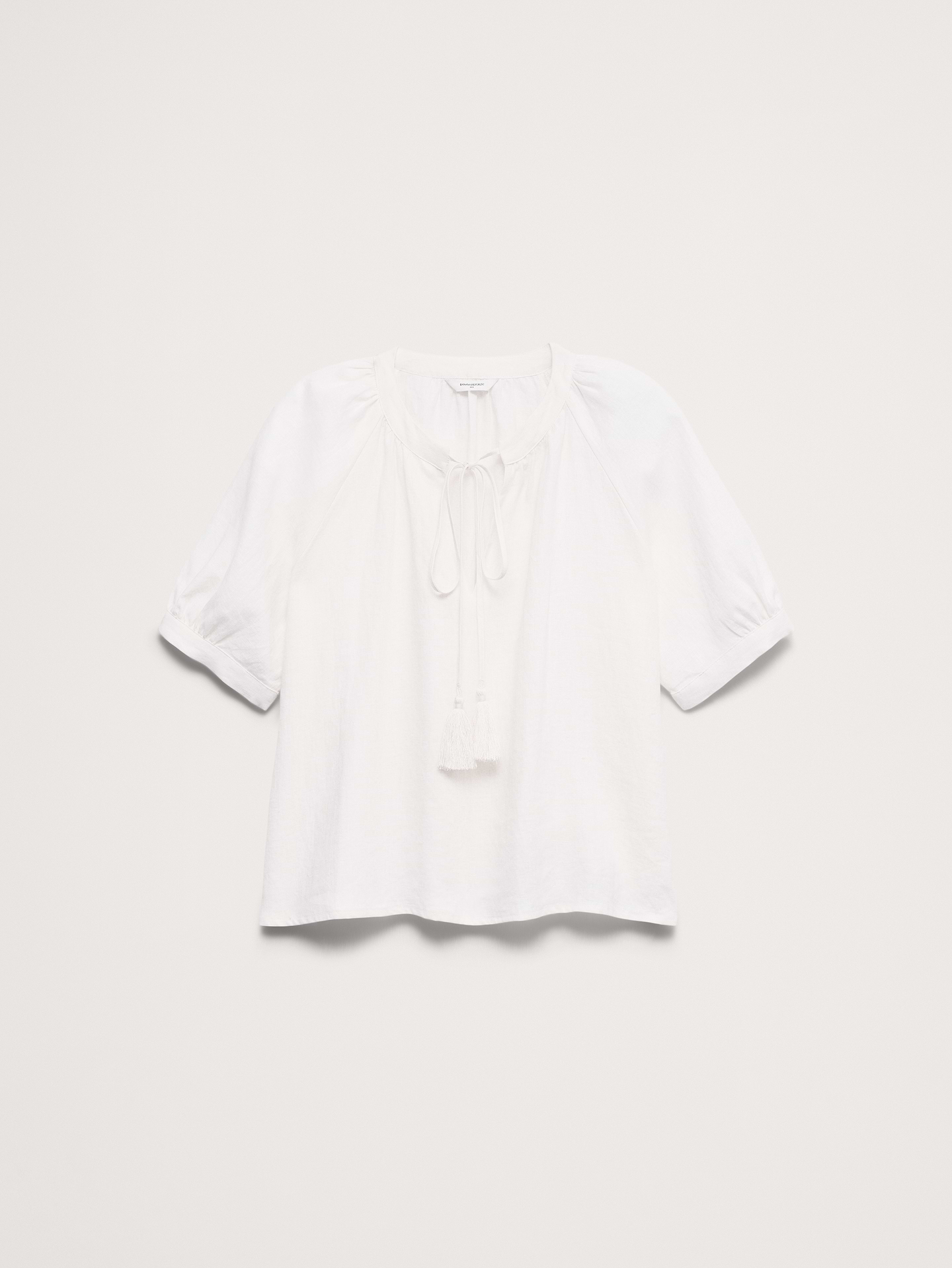 Image number 7 showing, Linen Tassel-Tie Top