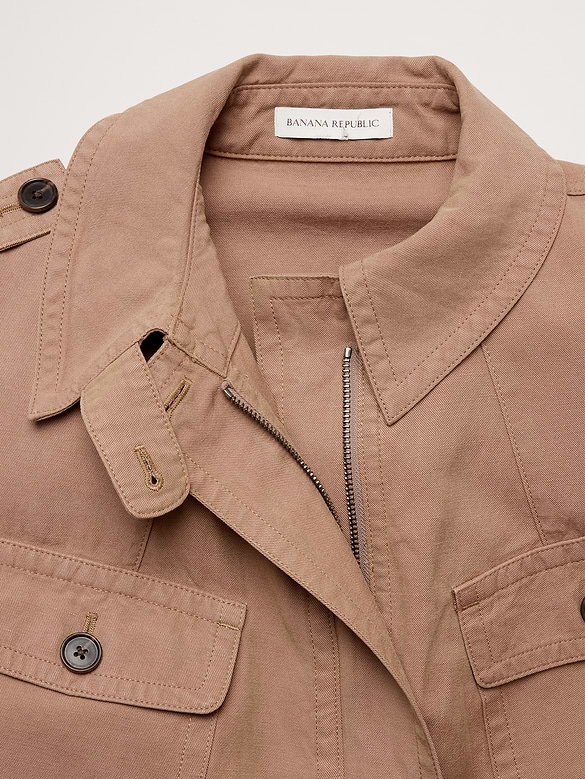 Veste utilitaire en TENCEL™, coton et lin
