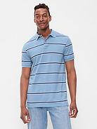 Image number 1 showing, Striped Pique Polo