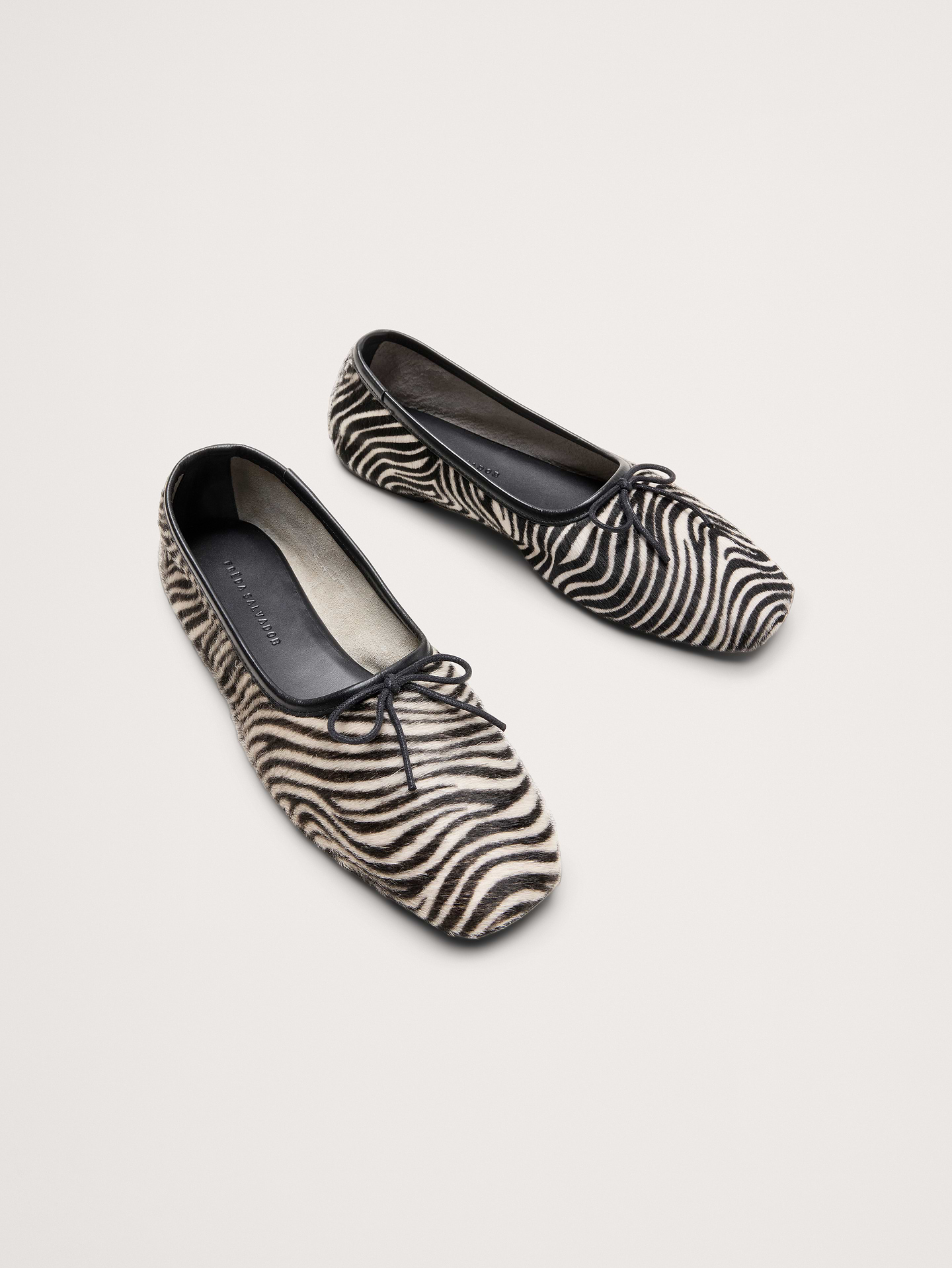 Image number 3 showing, Jada Zebra Square-Toe Ballet Flat By Freda Salvador