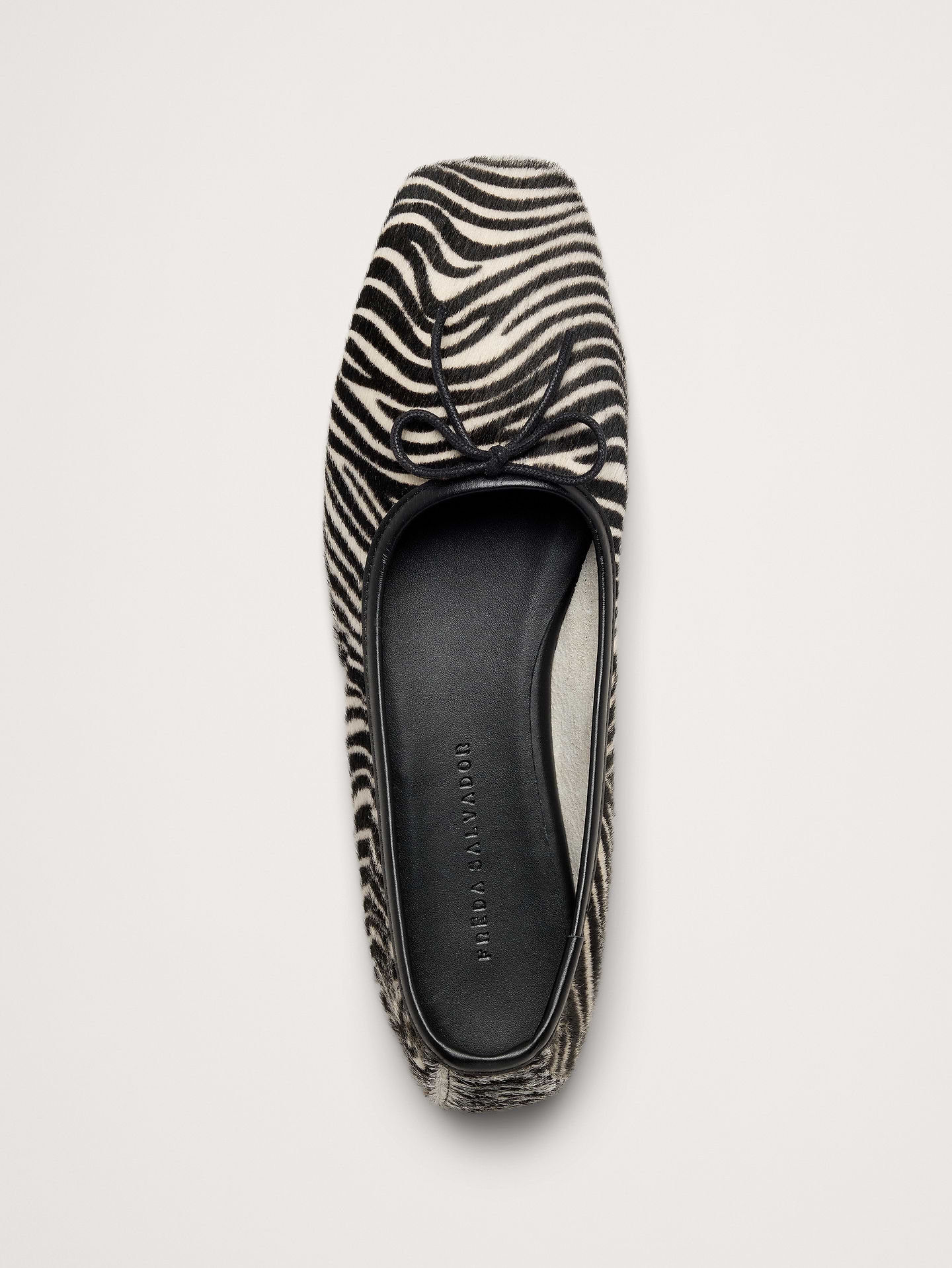 Image number 5 showing, Jada Zebra Square-Toe Ballet Flat By Freda Salvador