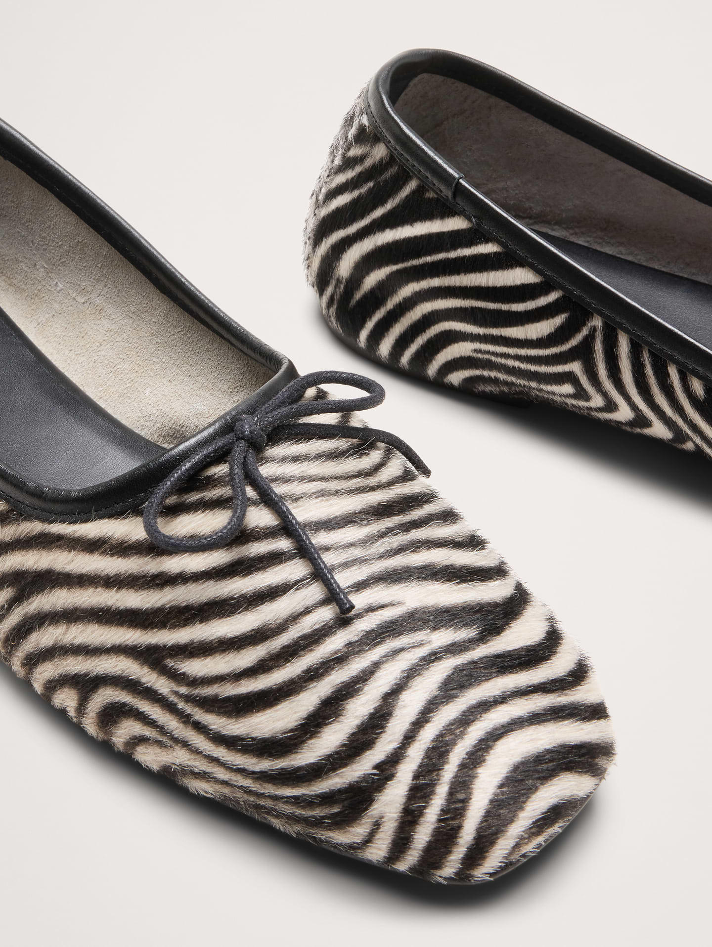 Image number 6 showing, Jada Zebra Square-Toe Ballet Flat By Freda Salvador