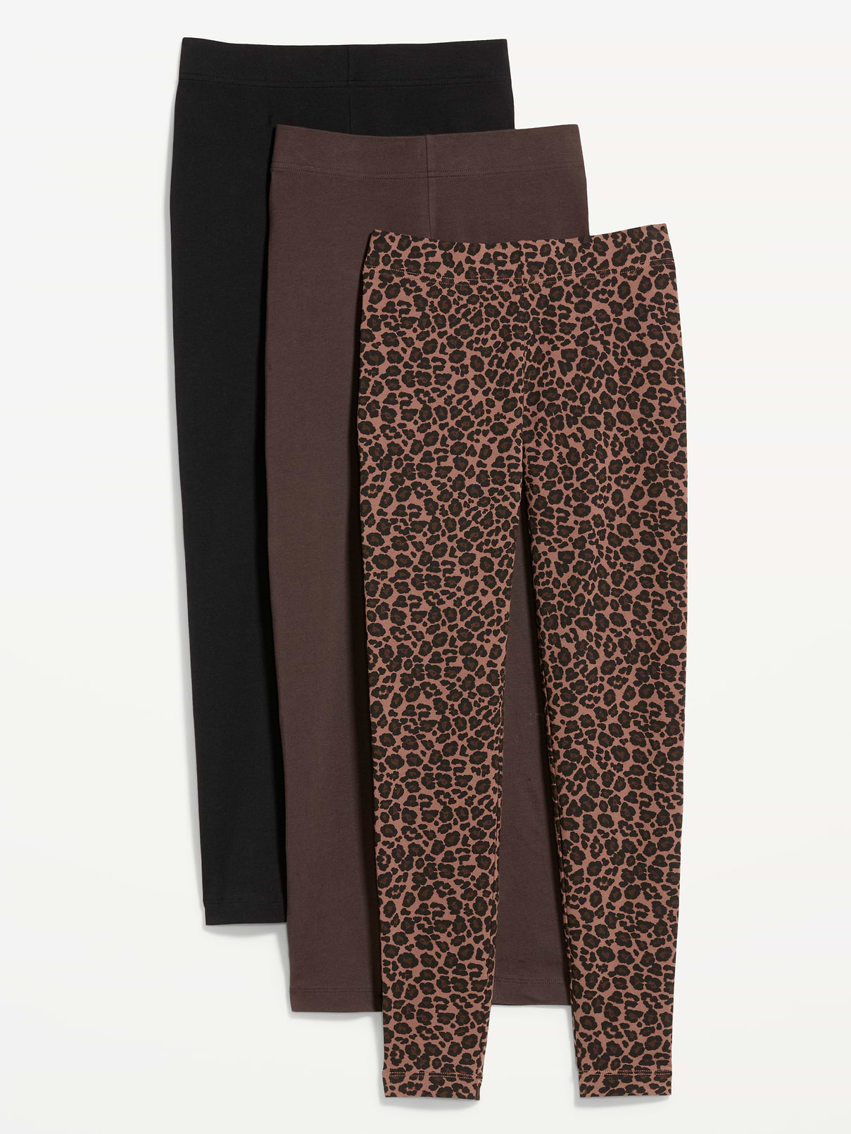 Image number 1 showing, High-Waisted Fashion Layering Leggings 3-Pack